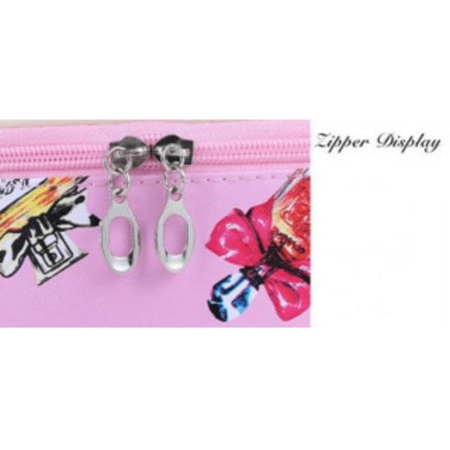 人気！バニティーポーチ 化粧 ポーチ 大容量 メイク 化粧品 鏡付き ピンク レディースのファッション小物(ポーチ)の商品写真