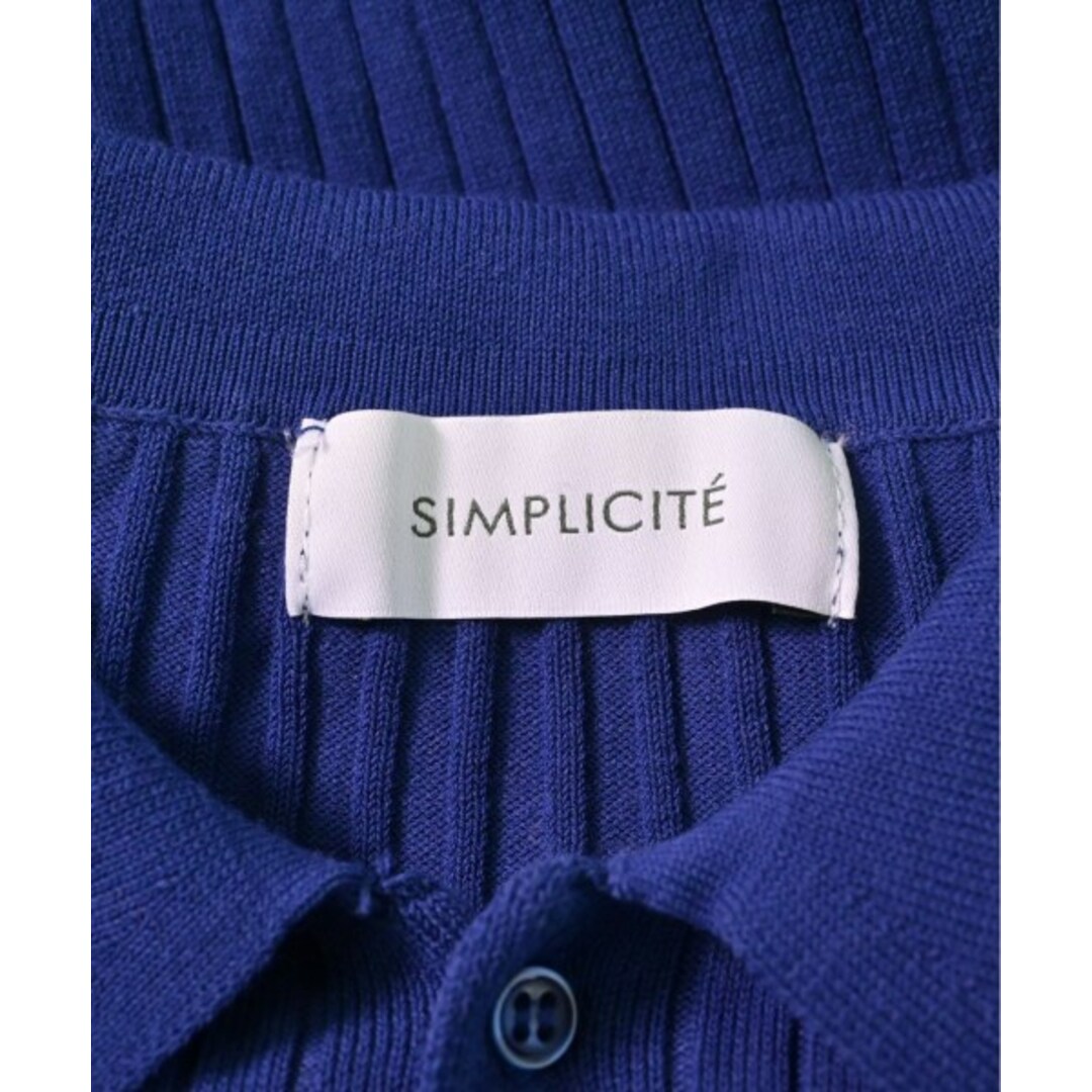 Simplicite(シンプリシテェ)のSimplicite シンプルシテ ニット・セーター F 青 【古着】【中古】 レディースのトップス(ニット/セーター)の商品写真