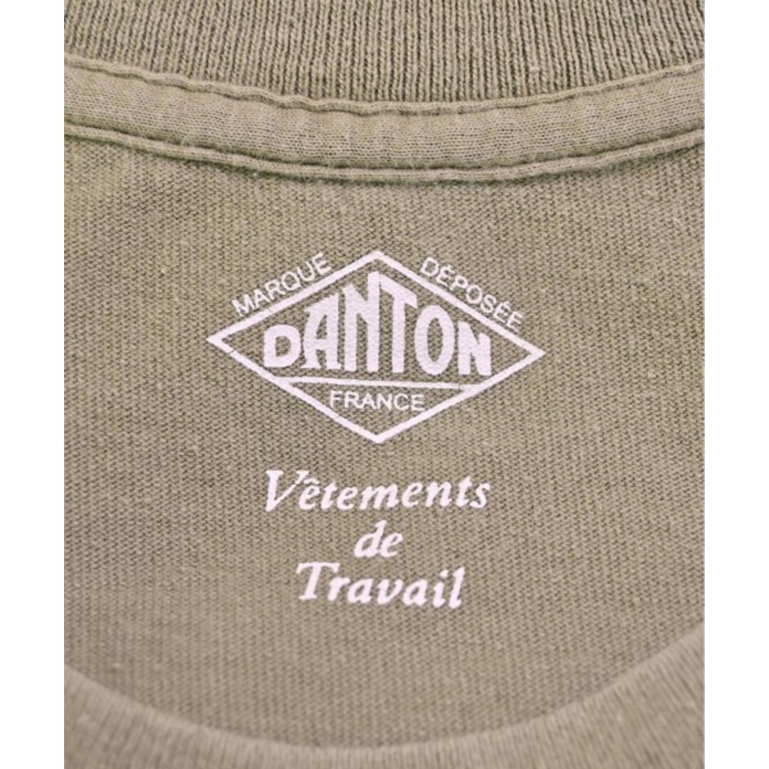 DANTON(ダントン)のDANTON ダントン Tシャツ・カットソー 40(L位) カーキ 【古着】【中古】 メンズのトップス(Tシャツ/カットソー(半袖/袖なし))の商品写真