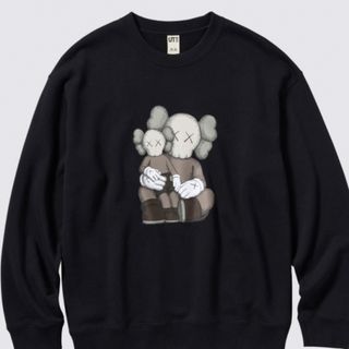 ユニクロ(UNIQLO)のユニクロカウズトレーナー　KAWS　カウズトレーナー　3XL　ホワイト　ブラック(スウェット)