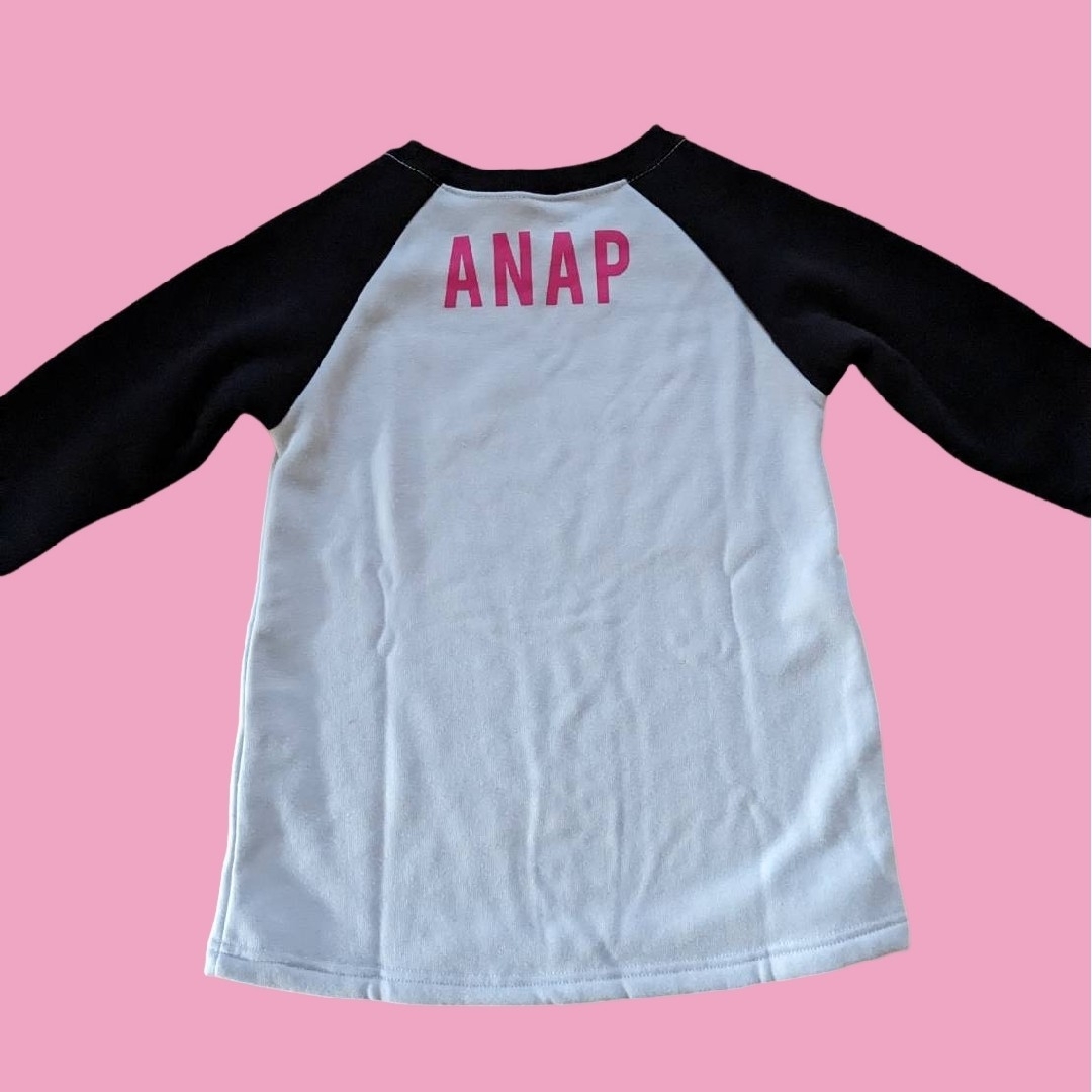 ANAP(アナップ)の【未使用】ＡＮＡＰkids チュニック丈トレーナー キッズ/ベビー/マタニティのキッズ服女の子用(90cm~)(その他)の商品写真