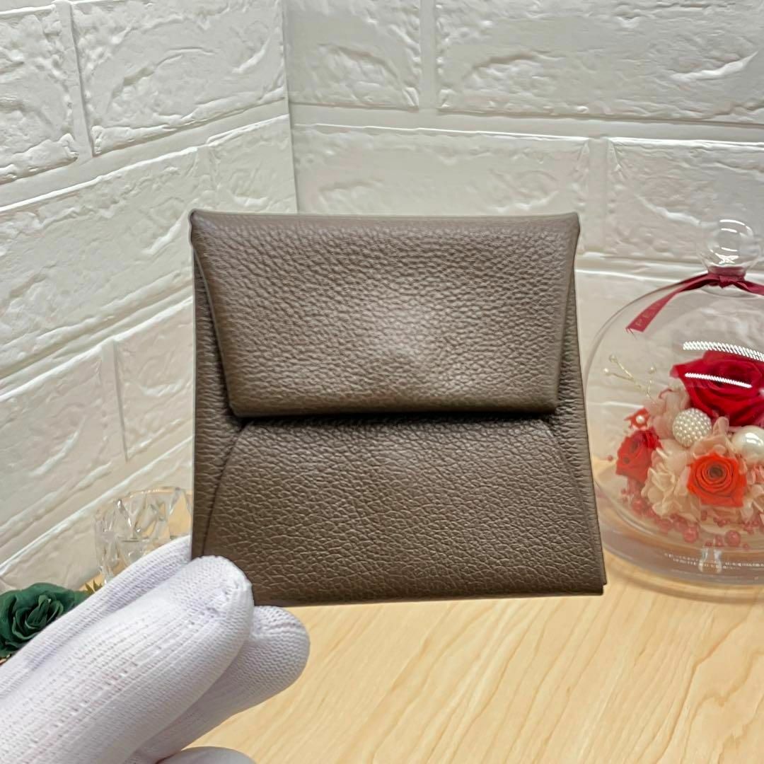 Hermes - エルメス HERMES バスティア コインケース ブラウン系 刻印 Z