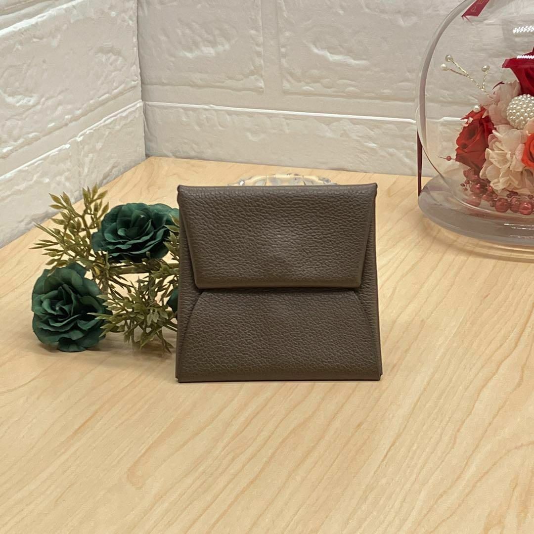 Hermes - エルメス HERMES バスティア コインケース ブラウン系 刻印 Z