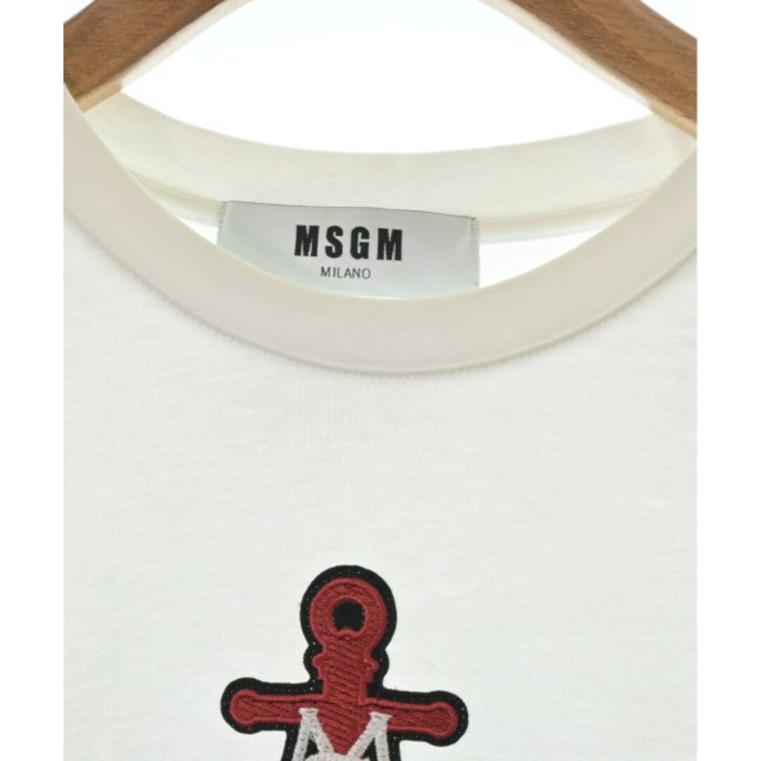 MSGM(エムエスジイエム)のMSGM エムエスジーエム Tシャツ・カットソー XS 白 【古着】【中古】 レディースのトップス(カットソー(半袖/袖なし))の商品写真