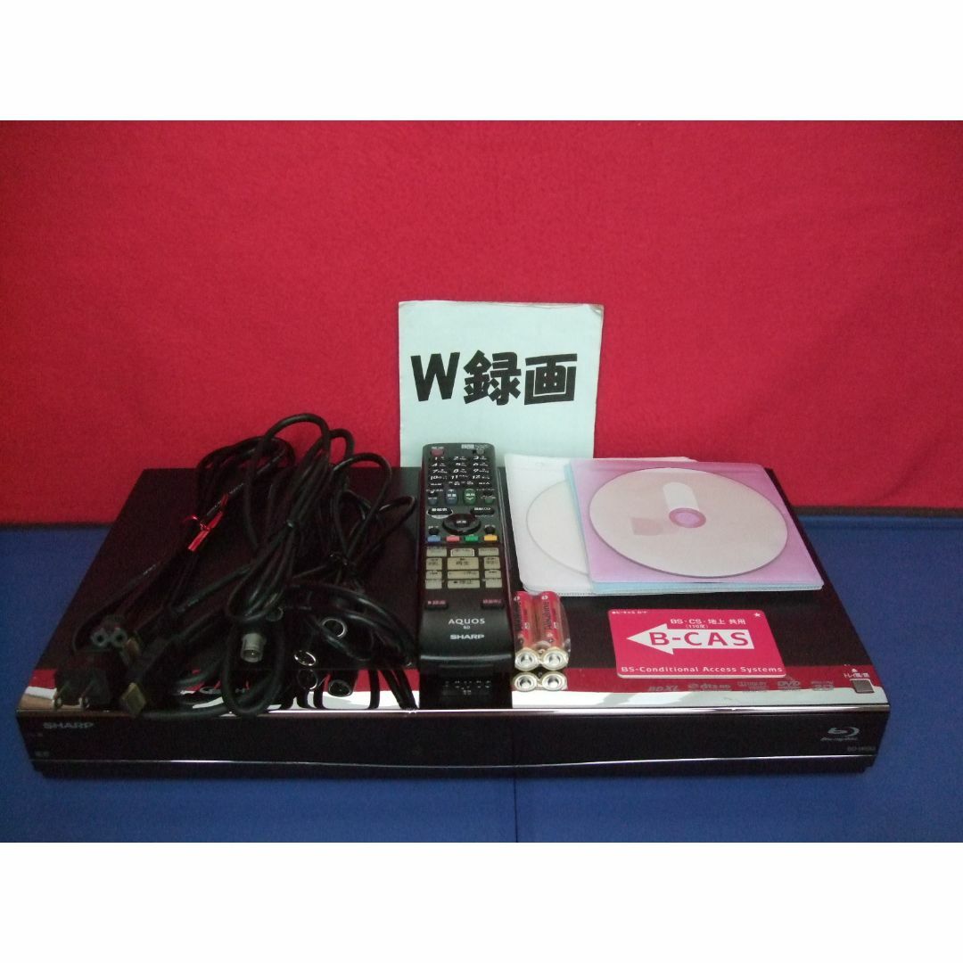 動作保証　HDD新品　AQUOS　ブルーレイレコーダー　BD-W550