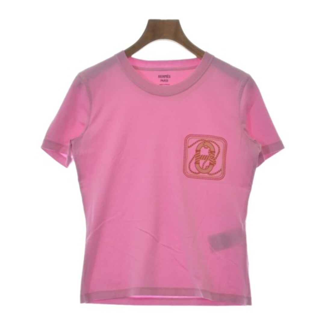 HERMES エルメス Tシャツ・カットソー 38(S位) ピンク 【古着】【中古】 | フリマアプリ ラクマ