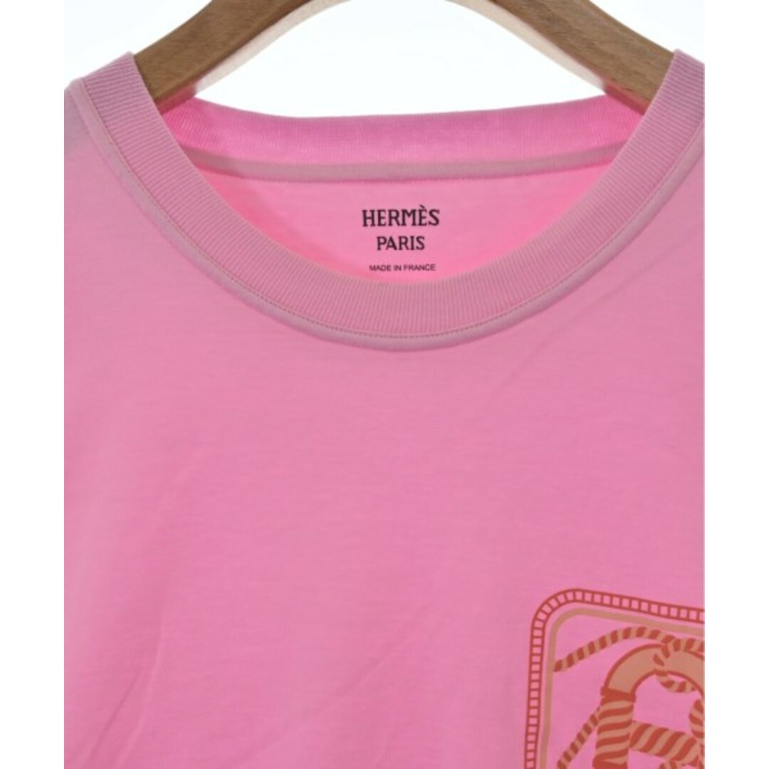 Hermes(エルメス)のHERMES エルメス Tシャツ・カットソー 38(S位) ピンク 【古着】【中古】 レディースのトップス(カットソー(半袖/袖なし))の商品写真