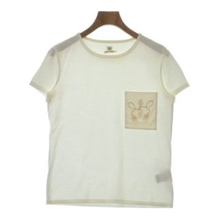 エルメス(Hermes)のHERMES エルメス Tシャツ・カットソー 34(XXS位) アイボリー 【古着】【中古】(カットソー(半袖/袖なし))