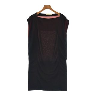 バレンシアガ(Balenciaga)のBALENCIAGA ワンピース 36(XS位) 黒(ピンクがかっています) 【古着】【中古】(ひざ丈ワンピース)