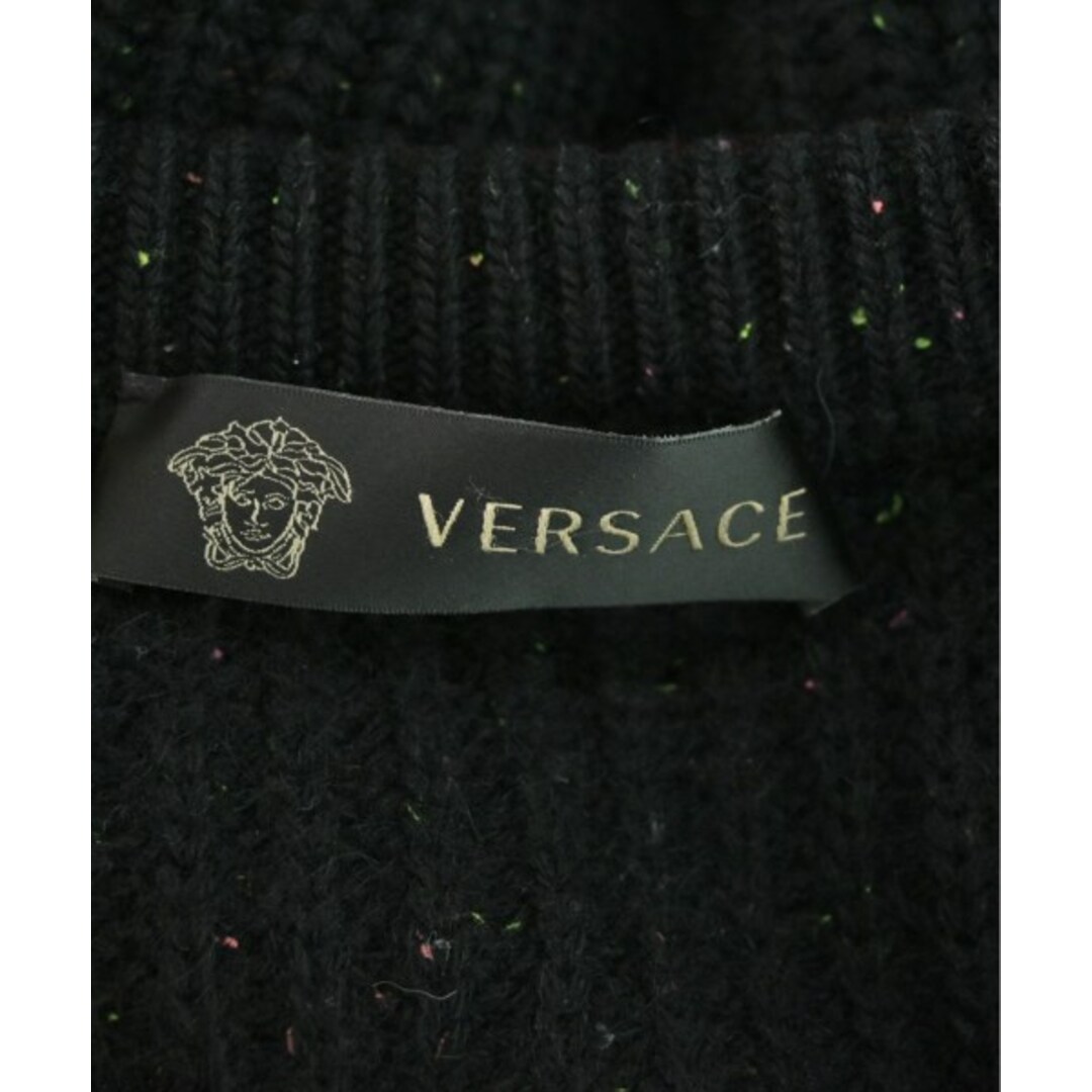 VERSACE - VERSACE ヴェルサーチ ニット・セーター 52(XXL位) 黒 VERSACE - VERSACE ヴェルサーチ ニット・セーター 52(XXL位) 黒