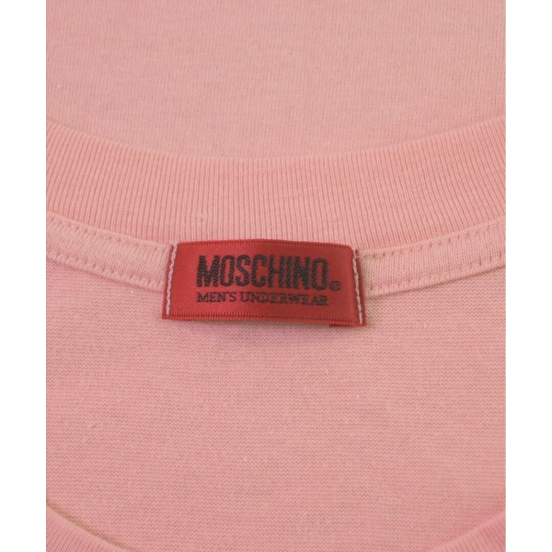 MOSCHINO(モスキーノ)のMOSCHINO モスキーノ Tシャツ・カットソー -(M位) ピンク 【古着】【中古】 メンズのトップス(Tシャツ/カットソー(半袖/袖なし))の商品写真