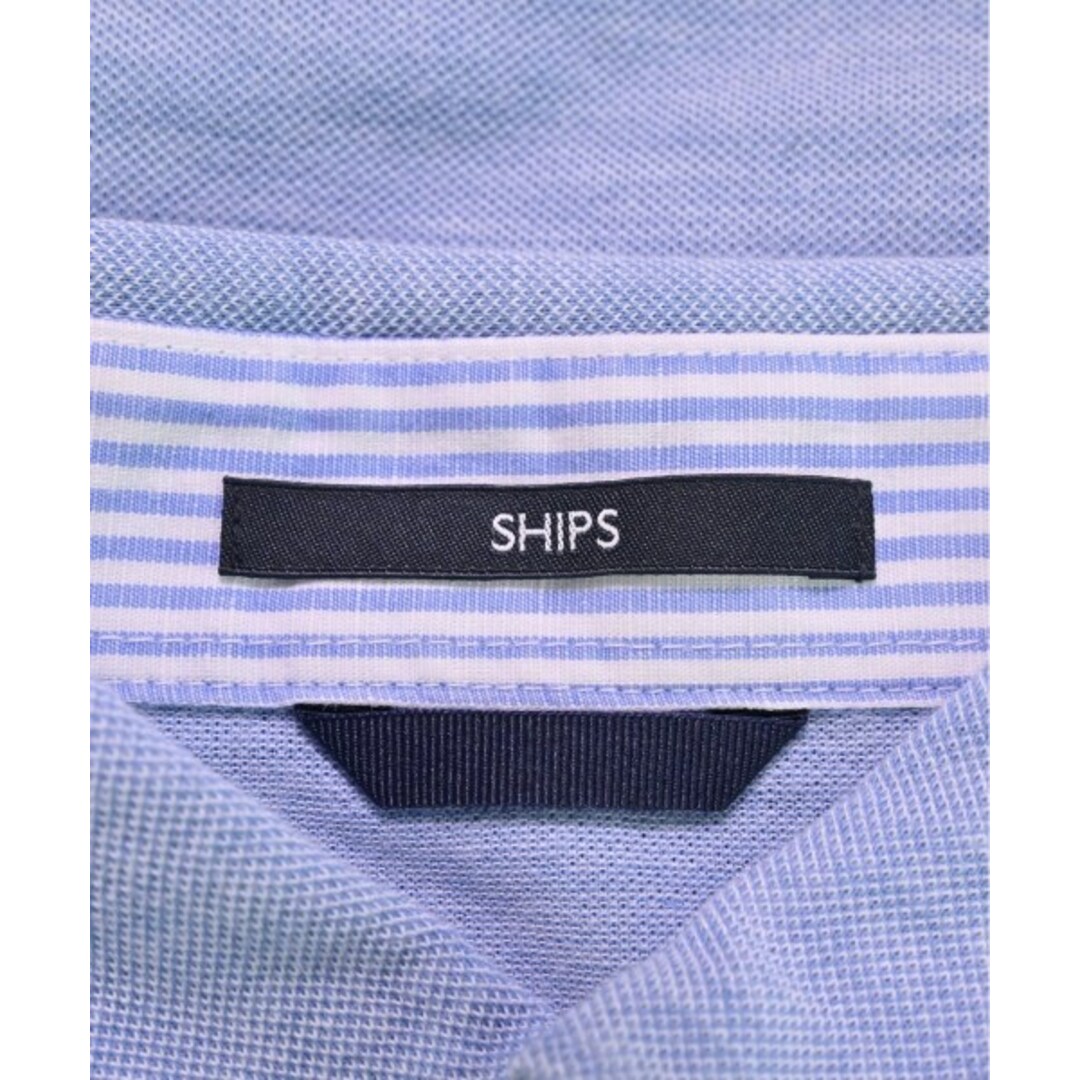 SHIPS(シップス)のSHIPS シップス ポロシャツ S 青 【古着】【中古】 メンズのトップス(ポロシャツ)の商品写真