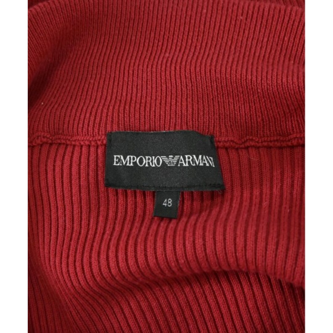 EMPORIO ARMANI カーディガン 48(L位) 赤 【古着】【中古】