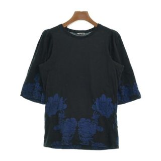 ドリスヴァンノッテン(DRIES VAN NOTEN)のDRIES VAN NOTEN Tシャツ・カットソー S 黒x紺 【古着】【中古】(カットソー(半袖/袖なし))