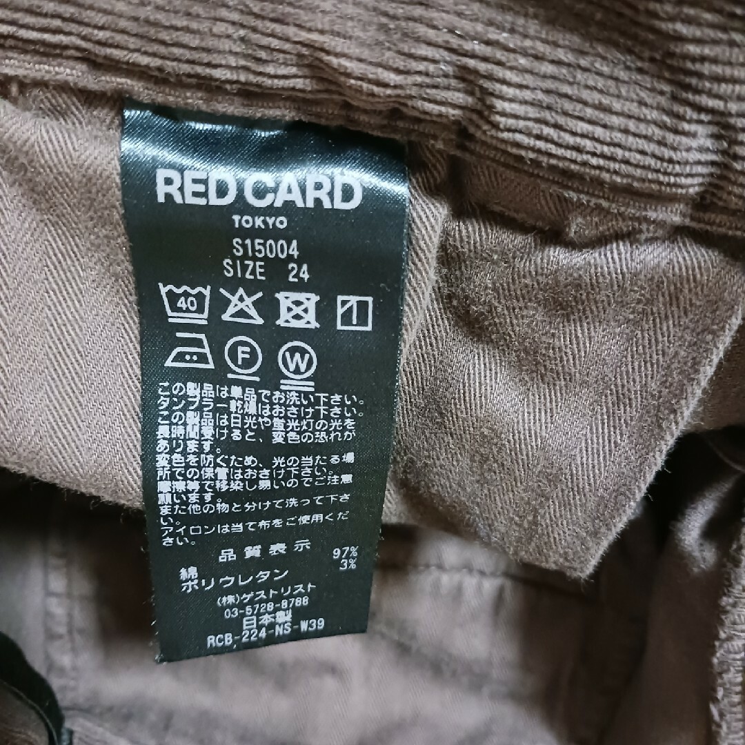 スピック\u0026スパン RED CARD 別注 CORDUROYショートパンツ
