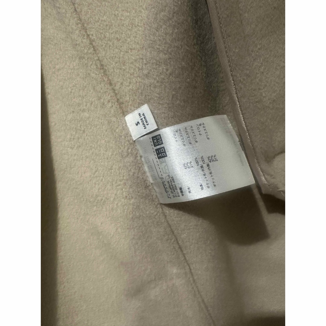 UNIQLO(ユニクロ)のS-R様専用　UNIQLO ユニクロ ダブルフェイス ショートコート S レディースのジャケット/アウター(チェスターコート)の商品写真