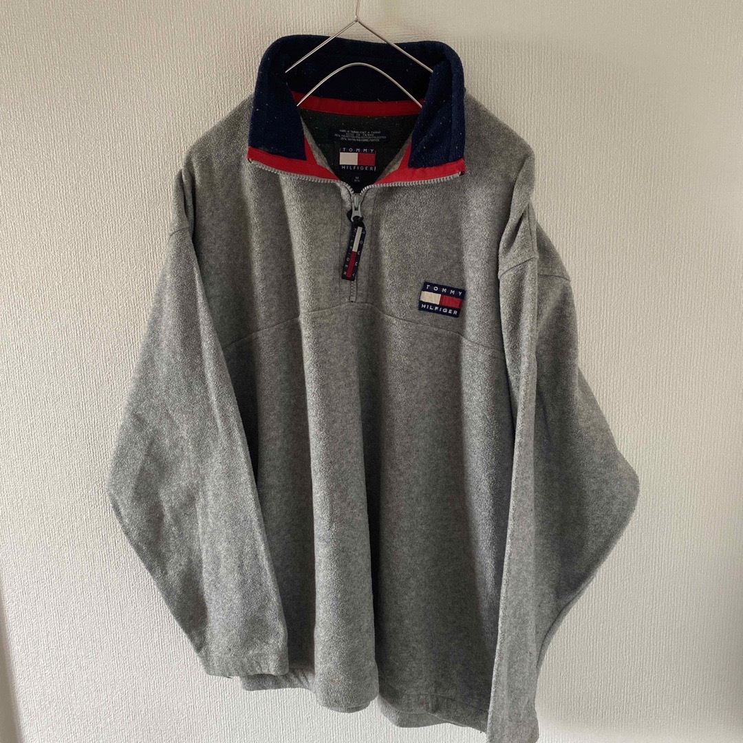 TOMMY HILFIGER(トミーヒルフィガー)の90sOLDTOMMYオールドトミーハーフジップフリースジャケットアウターメンズ メンズのジャケット/アウター(ブルゾン)の商品写真