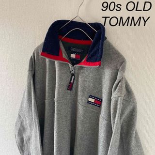 トミーヒルフィガー(TOMMY HILFIGER)の90sOLDTOMMYオールドトミーハーフジップフリースジャケットアウターメンズ(ブルゾン)