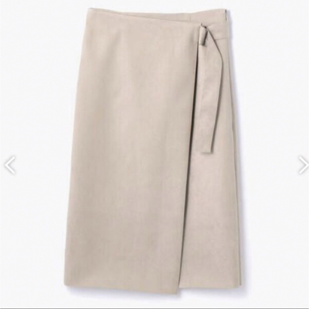TOMORROWLAND(トゥモローランド)のtomorrowland フェイクスエードラップスカート レディースのスカート(ひざ丈スカート)の商品写真