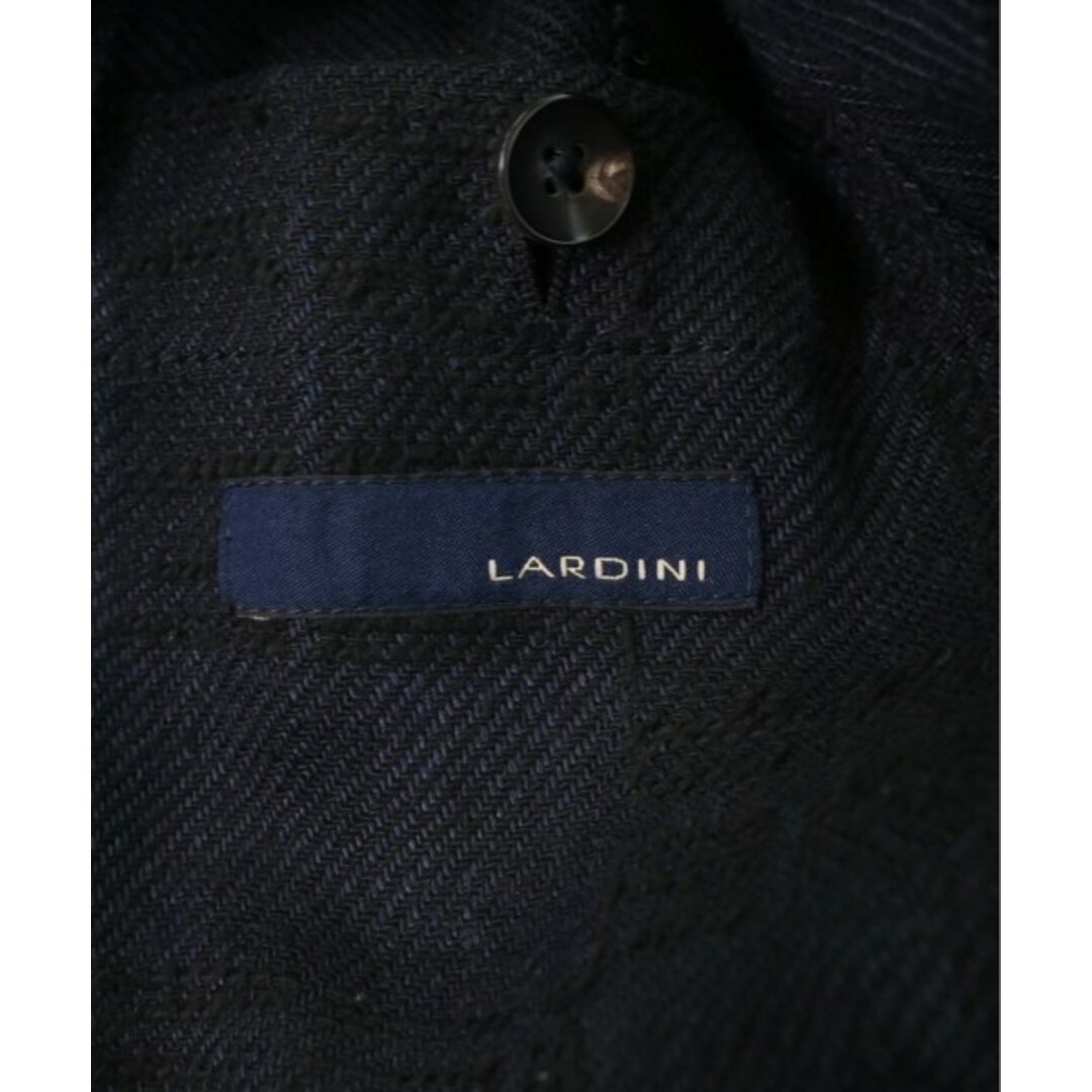 LARDINI ラルディーニ ジャケット 44(S位) 紺x黒(ツイード)