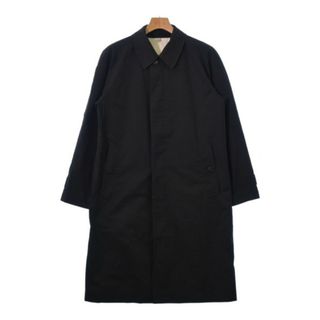 バーバリー(BURBERRY)のBURBERRY バーバリー ステンカラーコート 46(M位) 黒 【古着】【中古】(ステンカラーコート)