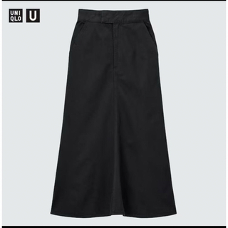 ユニクロ(UNIQLO)のUNIQLO U ロングフレアスカート Black(ロングスカート)