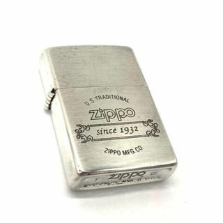 ジッポー(ZIPPO)の1992年製ZIPPOビンテージ ロゴ シルバーコーティングモデル(タバコグッズ)