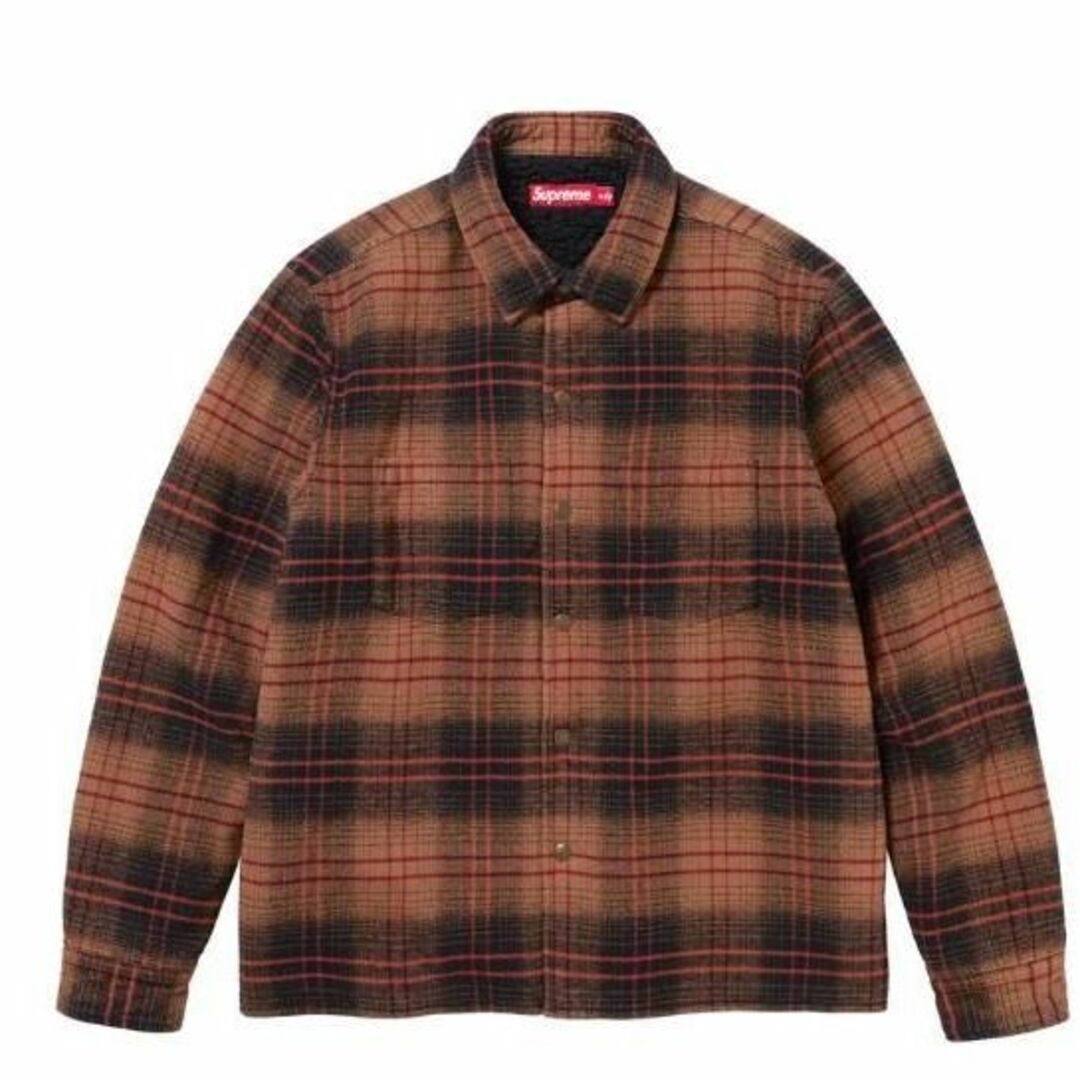 新品　supreme Lined Flannel Snap Shirt XXL