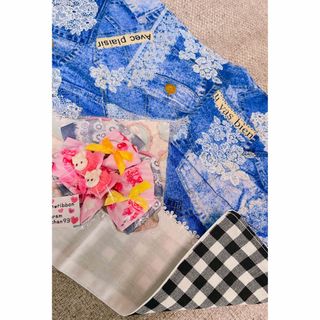 激安　女の子　学用品2点セット　ランチョンマット　ヘアゴム(その他)