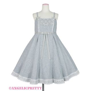 アンジェリックプリティー(Angelic Pretty)のennui doll JSK グレー(ひざ丈ワンピース)