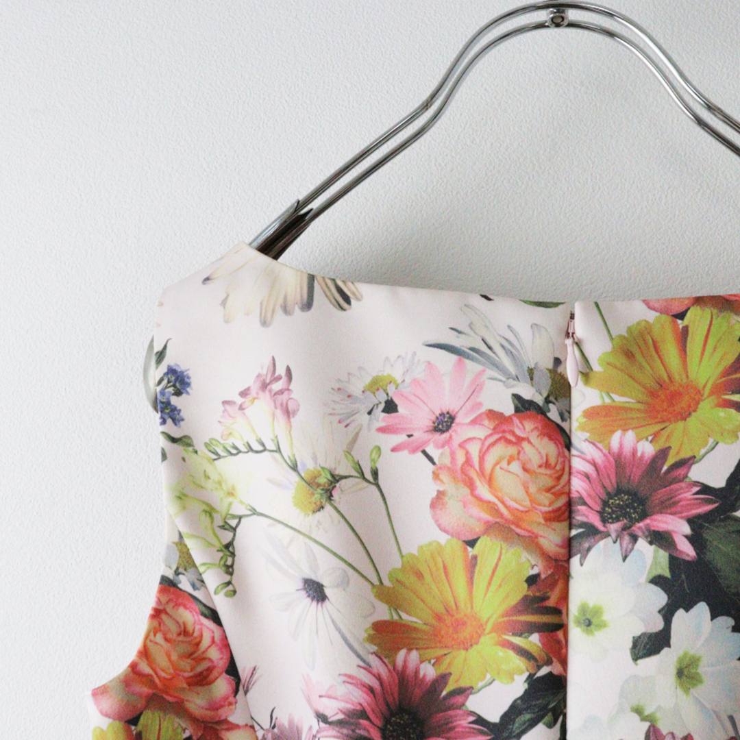 美品 エムズグレイシー M'S GRACY Autumn flower Dress オータム 美品 エムズグレイシー M'S GRACY Autumn flower Dress オータム