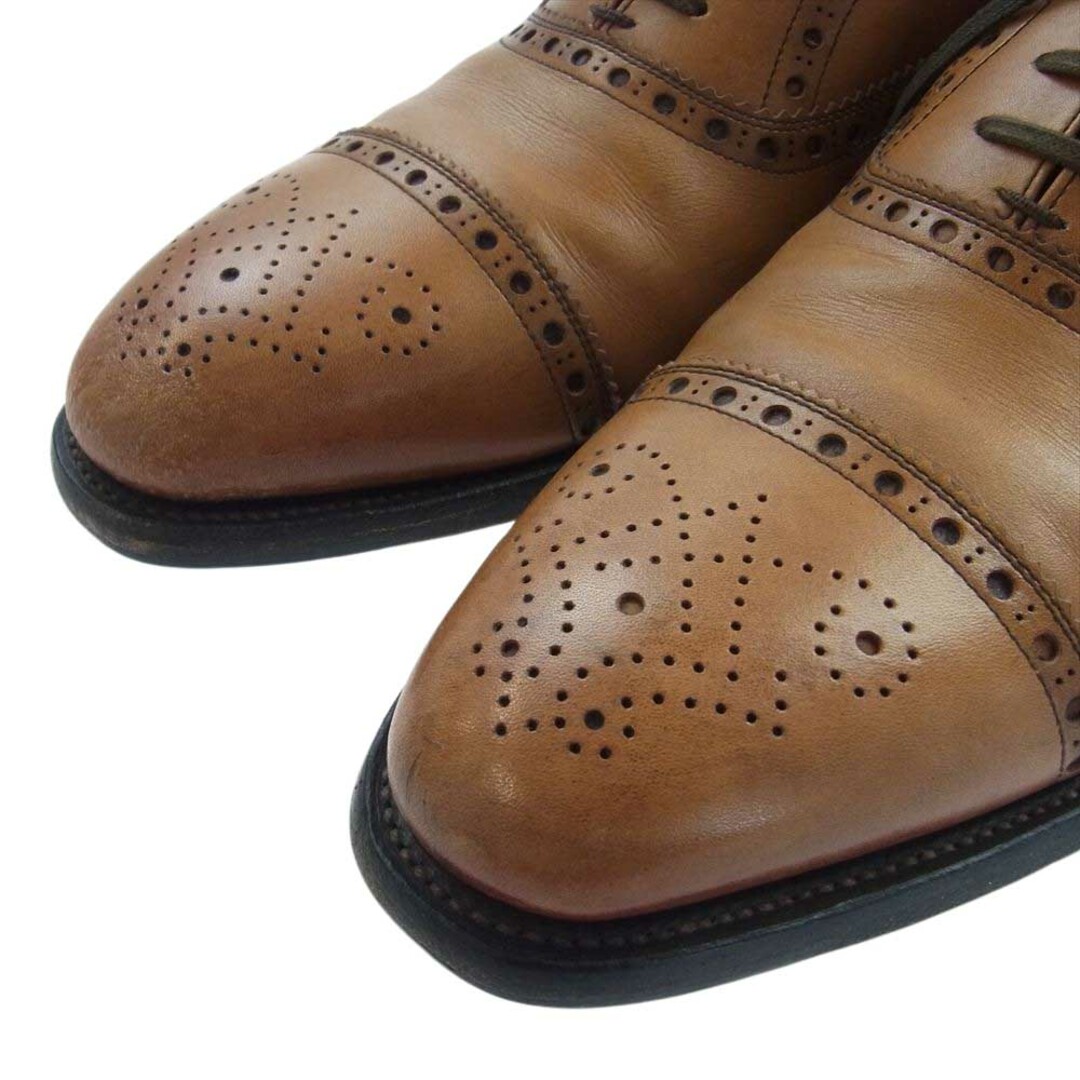 SCOTCH GRAIN スコッチグレイン その他靴 03442 セミブローグ メダリオン ウィングチップ ブーツ ライトブラウン系 25【中古】 メンズの靴/シューズ(その他)の商品写真