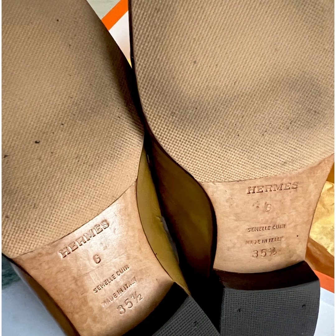 Hermes(エルメス)のHERMES エルメス ローファー 35 35.5 22.5 レディースの靴/シューズ(ローファー/革靴)の商品写真