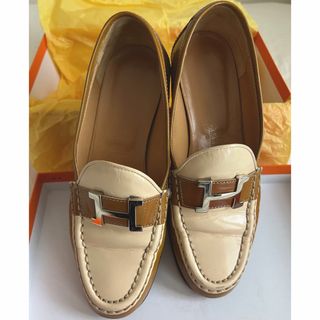 エルメス(Hermes)のHERMES エルメス ローファー 35 35.5 22.5(ローファー/革靴)