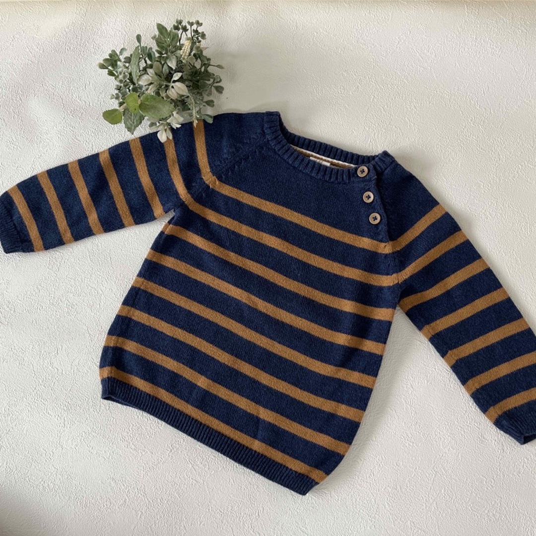 babyGAP(ベビーギャップ)の【babyGap】デニムオーバーオール　秋コーデセット　80cm キッズ/ベビー/マタニティのベビー服(~85cm)(パンツ)の商品写真