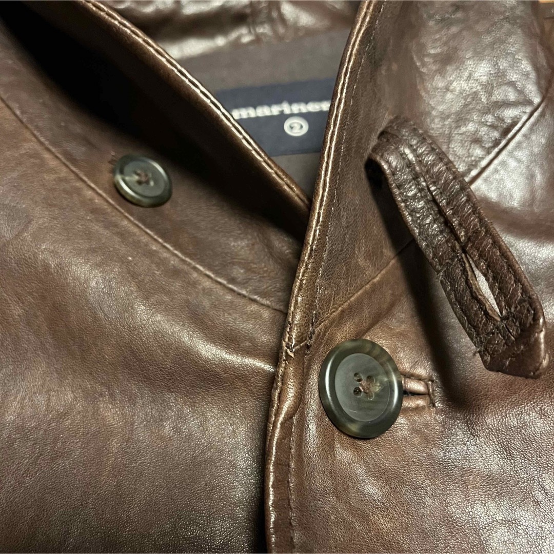 quadro クオドロ marineroマリネロ ラムレザージャケット  羊皮 メンズのジャケット/アウター(レザージャケット)の商品写真