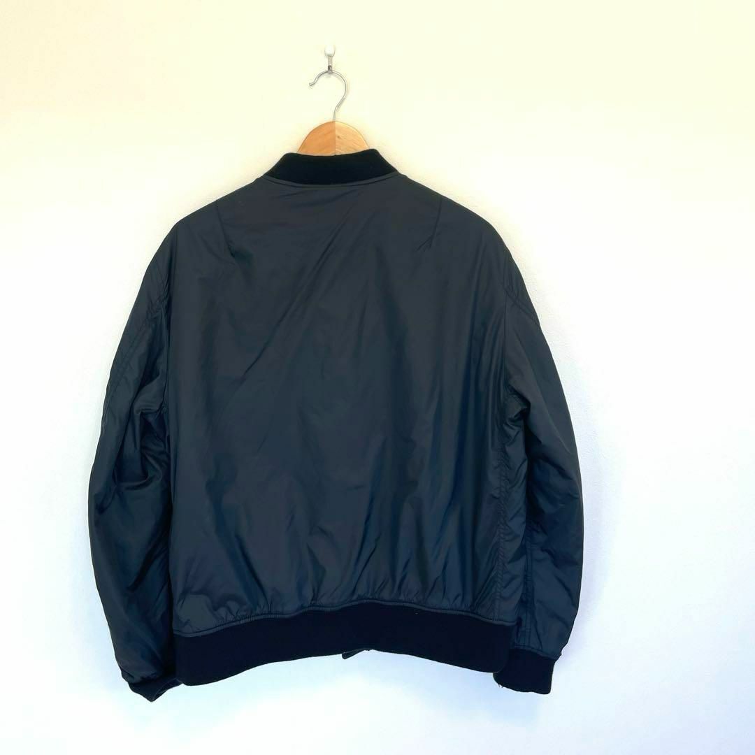UNIQLO(ユニクロ)のユニクロ　UNIQLO XL  MA-1 ブルゾン　黒　ブラック メンズのジャケット/アウター(ブルゾン)の商品写真