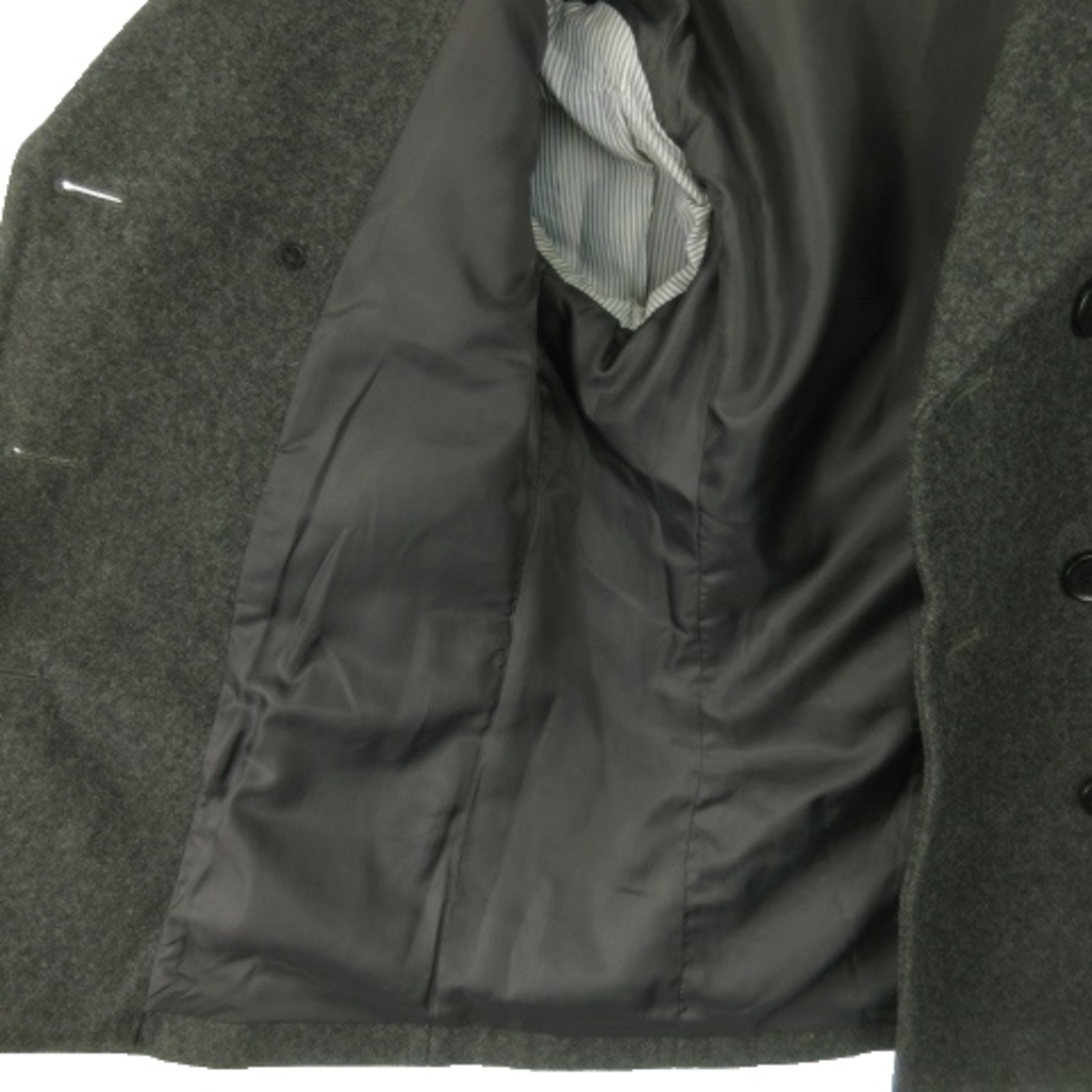 ユナイテッドアローズ Pコート ピーコート ダブル ウール M ダークグレー メンズのジャケット/アウター(ピーコート)の商品写真