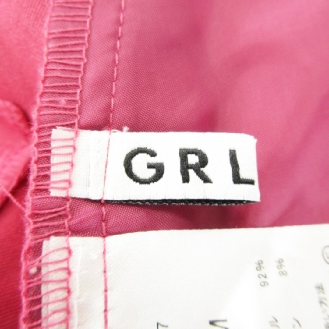 GRL(グレイル)のグレイル GRL パンツ スラックス ストレート センタープレス M ピンク レディースのパンツ(その他)の商品写真