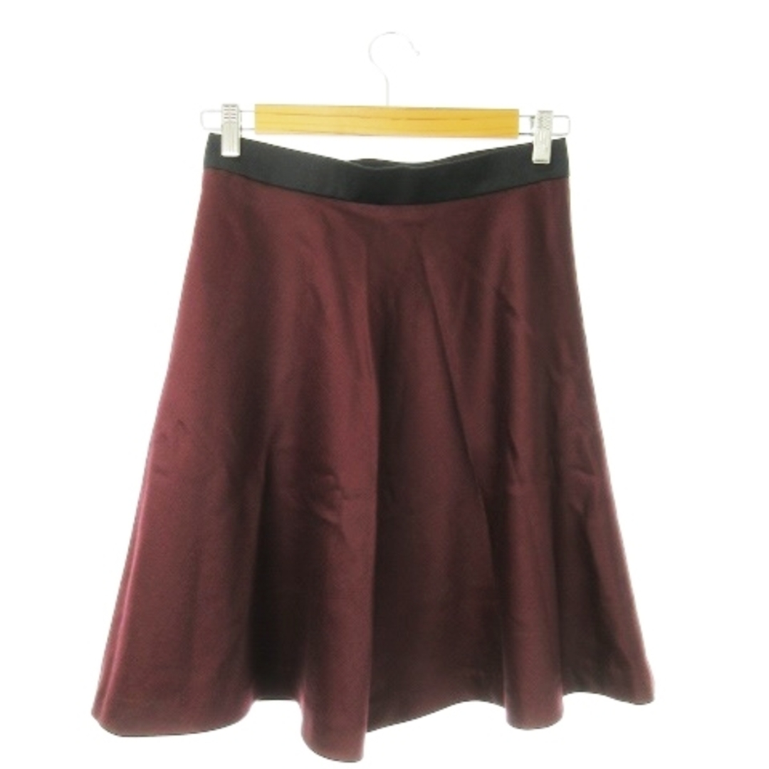 Demi-Luxe BEAMS(デミルクスビームス)のデミルクス ビームス スカート フレア サーキュラー ひざ丈 配色 38 紫 レディースのスカート(ひざ丈スカート)の商品写真