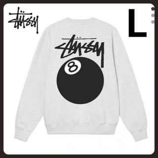 ステューシー⭐Mサイズ⭐スウェットトレーナー⭐8BALL STUSSY⭐グレー