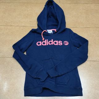 アディダス(adidas)のアディダスNEO　パーカー　ネイビー　ジュニアL(ジャケット/上着)