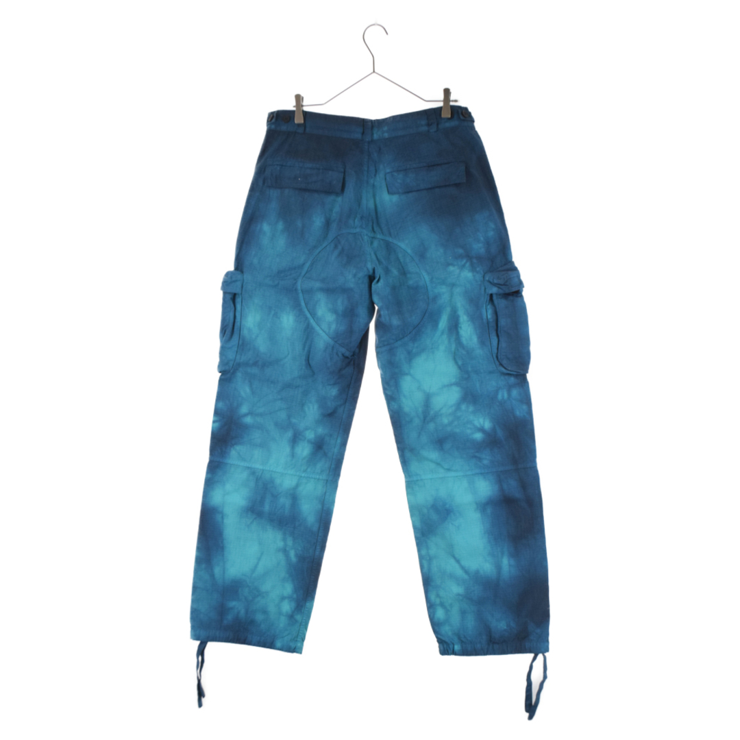 OFF-WHITE(オフホワイト)のOFF-WHITE オフホワイト 22SS PANTALONE TIE DYE CONTOUR CARGO タイダイ コンツアー カーゴパンツ ブルー OMCF032S22FAB001 メンズのパンツ(その他)の商品写真