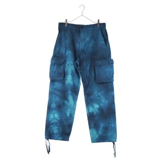 オフホワイト(OFF-WHITE)のOFF-WHITE オフホワイト 22SS PANTALONE TIE DYE CONTOUR CARGO タイダイ コンツアー カーゴパンツ ブルー OMCF032S22FAB001(その他)