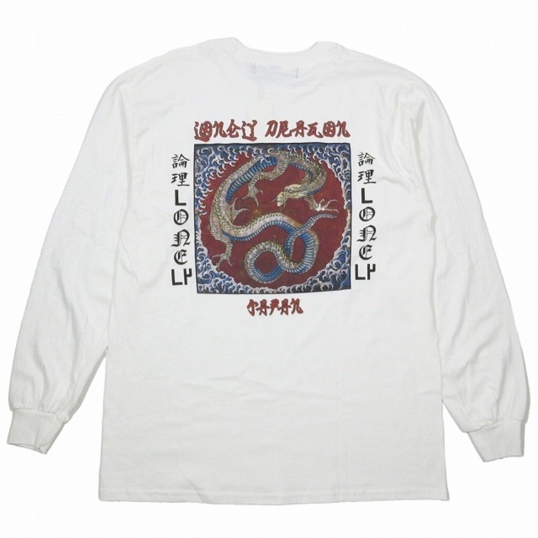 LONELY 論理 ロンリー DRAGON LONG SLEEVE Tシャツ53cm身幅