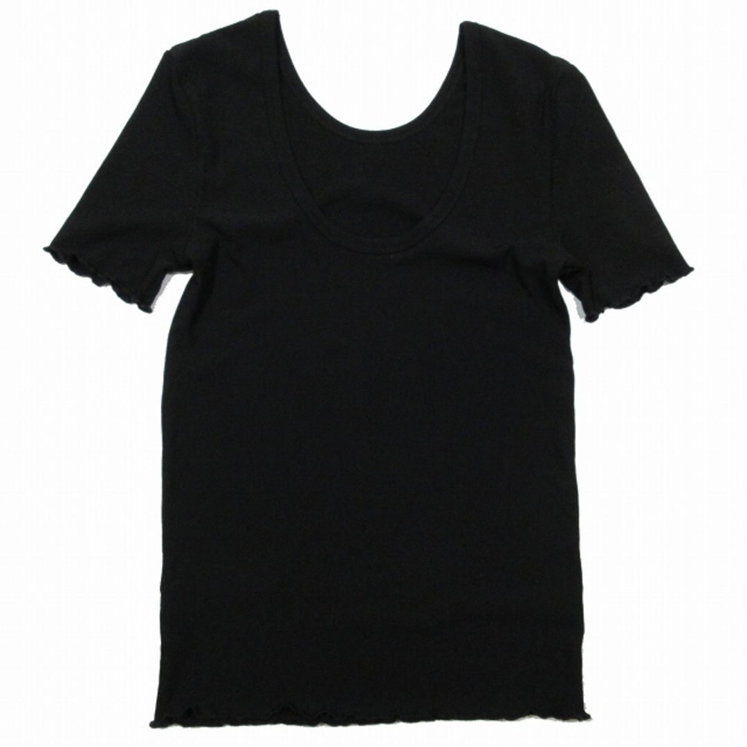 moussy(マウジー)の美品 マウジー moussy FIT RIB Tシャツ 半袖 ラウンドネック レディースのトップス(Tシャツ(半袖/袖なし))の商品写真
