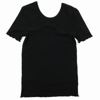 マウジー(moussy)の美品 マウジー moussy FIT RIB Tシャツ 半袖 ラウンドネック(Tシャツ(半袖/袖なし))