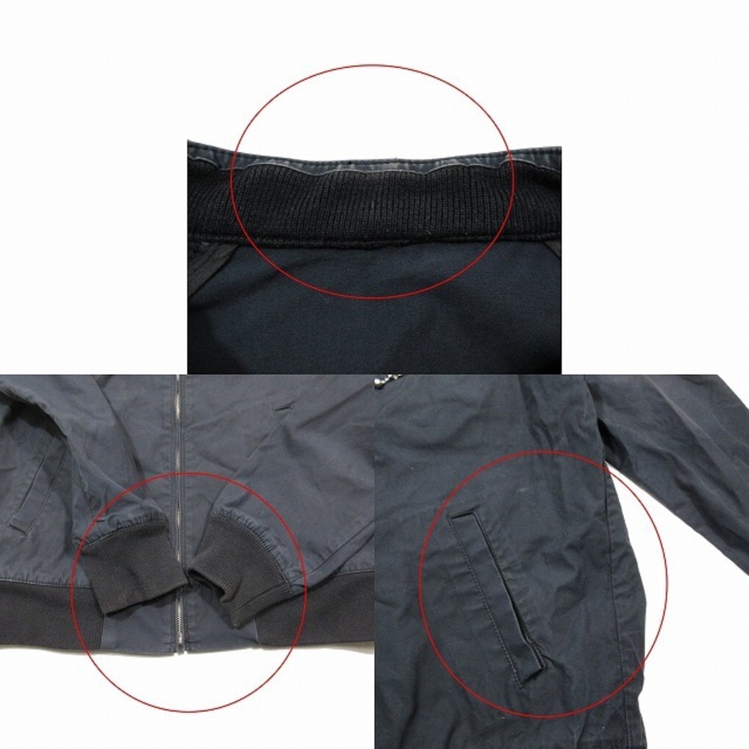 BEAMS(ビームス)のビームス BEAMS ブルゾン ジャケット ジップアップ リブ 切替 黒 メンズのジャケット/アウター(ブルゾン)の商品写真