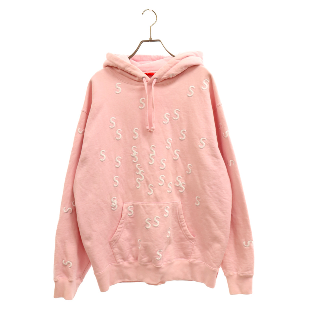 SUPREME シュプリーム 21SS Embroidered S Hooded Sweatshirt エンブロイダード Sロゴ スウェットプルオーバーパーカー グレー