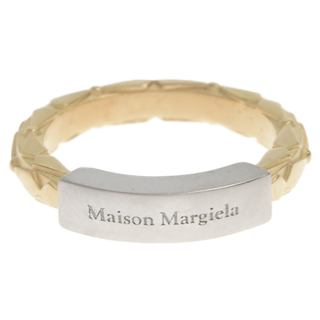 Maison Margiela 11 メゾンマルジェラ11 ジオメトリック シルバートーン ブラス リング SM1UQ0076 シルバー/ゴールド 18.5号